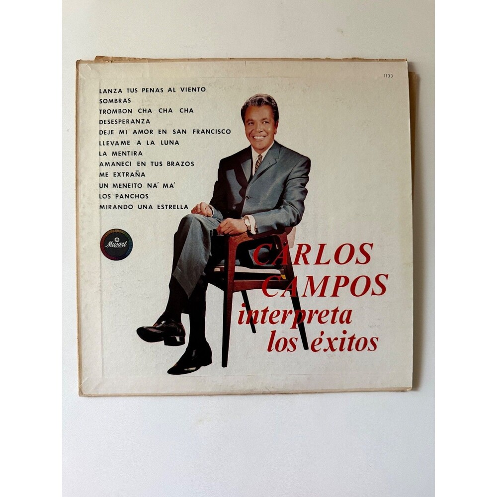 Carlos Campos Interpreta Los Exitos LP Musart DM-1133 VG Cleaned